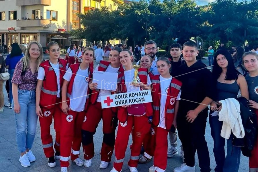 ТРЕТО  МЕСТО  ЗА  ЕКИПАТА  НА  ЦРВЕН  КРСТ – КОЧАНИ  НА  ДРЖАВНИОТ  НАТПРЕВАР  ПО  ПРВА  ПОМОШ  ВО  ГОСТИВАР