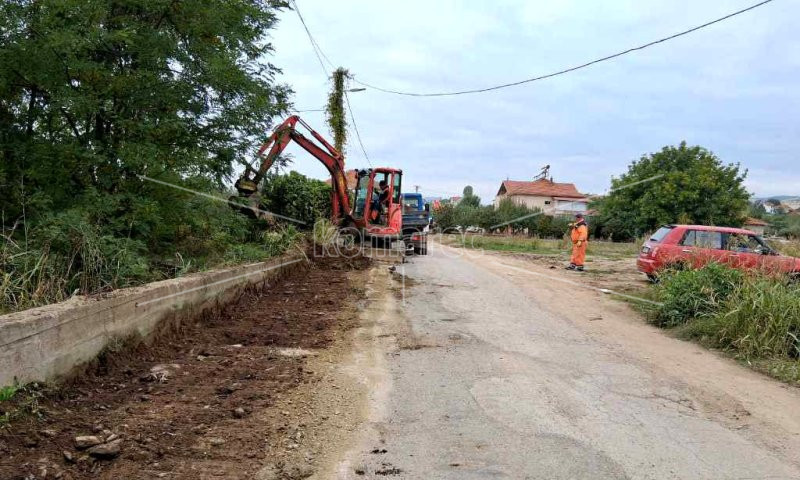 РЕКОНСТРУКЦИЈА  НА  УЛИЦА  „МИТЕ  СТОЈЧЕВ“  ВО  СЕЛО  ТРКАЊЕ
