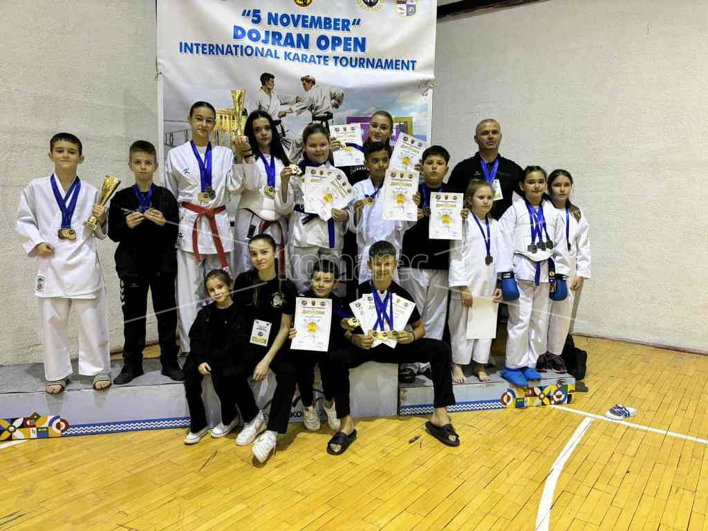 ДОБАР  УЛОВ  НА  МЕДАЛИ  НА  БРЕГОТ  НА  ДОЈРАНСКОТО  ЕЗЕРО  ЗА  КАРАТИСТИТЕ  НА  „КОЧАНИ“