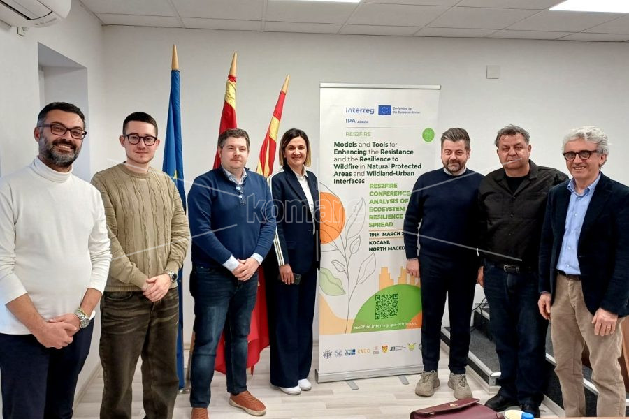 ОПШТИНА  КОЧАНИ  БЕШЕ  ДОМАЌИН  НА  РЕГИОНАЛНА  ПОСЕТА  И  КОНФЕРЕНЦИЈА  ЗА  ЗАЈАКНУВАЊЕ НА ОТПОРНОСТА НА   ШУМСКИТЕ  ПОЖАРИ