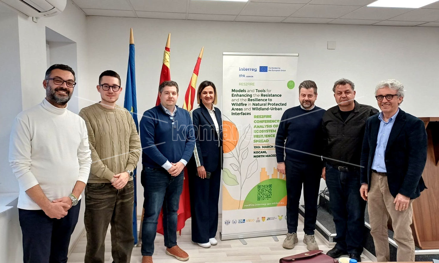 ОПШТИНА  КОЧАНИ  БЕШЕ  ДОМАЌИН  НА  РЕГИОНАЛНА  ПОСЕТА  И  КОНФЕРЕНЦИЈА  ЗА  ЗАЈАКНУВАЊЕ НА ОТПОРНОСТА НА   ШУМСКИТЕ  ПОЖАРИ